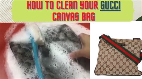 how to wash a gucci wallet|Gucci canvas wallet cleaning.